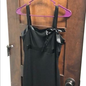 Black spaghetti strap dress